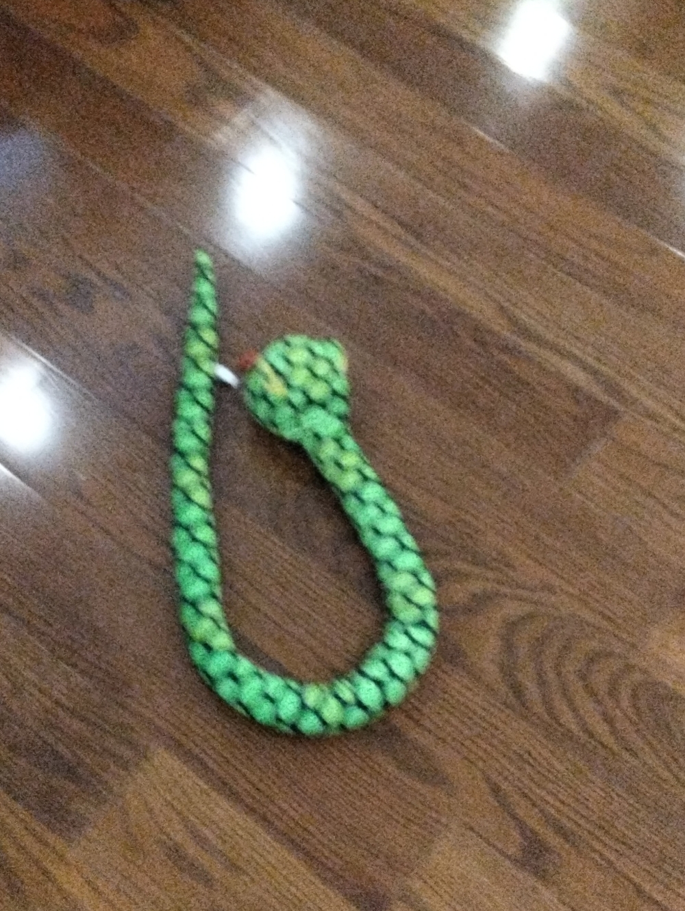 Green Snake Plush Reptile Toy for Pets